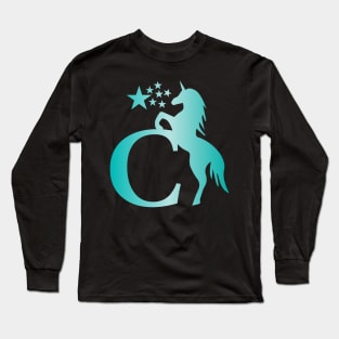 C Unicorn Star Monogram Long Sleeve T-Shirt